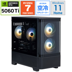 STORM ゲーミングデスクトップパソコン SE278XDB56TH32G1BH [RTX 5060 Ti 16GB]