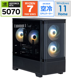 STORM ゲーミングデスクトップパソコン SE277XB5732G1BH [RTX 5070]