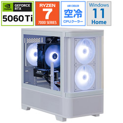 STORM ゲーミングデスクトップパソコン SE278XDB56TL32G1WH [RTX 5060 Ti 8GB]