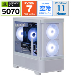 STORM ゲーミングデスクトップパソコン SE277XB5732G1WH [RTX 5070]