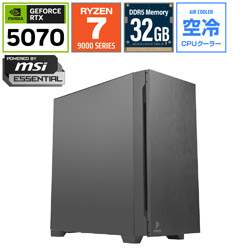 OZgaming ゲーミングデスクトップパソコン P10C-R97X-5070-750 [RTX5070]