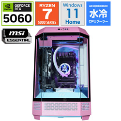 OZgaming �Q�[�~���O�f�X�N�g�b�v�p�\�R�� T300-BUBBLEPINK-R57X5060-V2 [RTX5060]