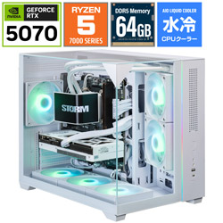 STORM �Q�[�~���O�f�X�N�g�b�v�p�\�R�� SGL75FS5764G1WH [RTX 5070]