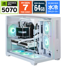 STORM �Q�[�~���O�f�X�N�g�b�v�p�\�R�� SGL78XDS5764G2WH [RTX 5070]