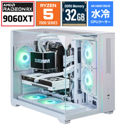 STORM �Q�[�~���O�f�X�N�g�b�v�p�\�R�� SGL75FS96XTH32G2WH [RX9060XT 16GB]