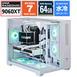 STORM �Q�[�~���O�f�X�N�g�b�v�p�\�R�� SGL98XDS96XTH64G1WH [RX9060XT 16GB]