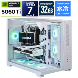 STORM �Q�[�~���O�f�X�N�g�b�v�p�\�R�� SGL265KS56TH32G1WH [RTX 5060 Ti 16GB] �y�w�����T�F�\�t�}�b�v3�N�Ԓ����ۏ؁z