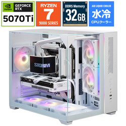 STORM �Q�[�~���O�f�X�N�g�b�v�p�\�R�� SGP98XDS57T32G2WH [RTX 5070 Ti] �y�w�����T�F�\�t�}�b�v3�N�Ԓ����ۏ؁z