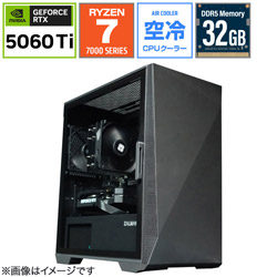 OZgaming �Q�[�~���O�f�X�N�g�b�v�p�\�R�� Z1B-R77-5060T16G [RTX 5060Ti 16G]