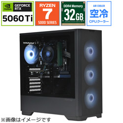 STORM �yBTO�z �Q�[�~���O�f�X�N�g�b�v�p�\�R�� SA257XB56TH32G1BH [RTX 5060Ti 16GB]