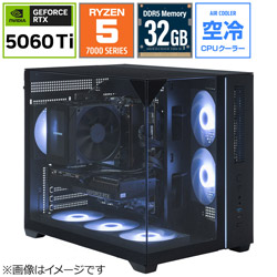 STORM �Q�[�~���O�f�X�N�g�b�v�p�\�R�� SGA75FB56TL32G1BH [RTX5060Ti 8G] �y�w�����T�F�\�t�}�b�v3�N�Ԓ����ۏ؁z