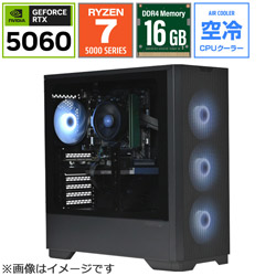 STORM �yBTO�z �Q�[�~���O�f�X�N�g�b�v�p�\�R�� SA257XB5616G2BH [RTX 5060 8GB]