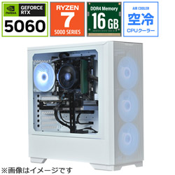 STORM �yBTO�z �Q�[�~���O�f�X�N�g�b�v�p�\�R�� SA257XB5616G2WH [RTX 5060 8GB]