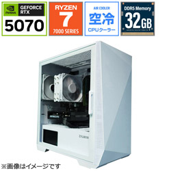 OZgaming �Q�[�~���O�f�X�N�g�b�v�p�\�R�� Z1WR78D5070B650[RTX5070]