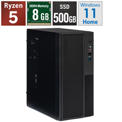 STORM �f�X�N�g�b�v�p�\�R�� SB340G8G5GH �mWindows11 Home /AMD Ryzen5 /�������F8GB /SSD�F500GB�n