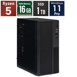 STORM �f�X�N�g�b�v�p�\�R�� SB340G16G1TP �mWindows11 Pro /AMD Ryzen5 /�������F16GB /SSD�F1TB�n