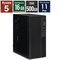 STORM �f�X�N�g�b�v�p�\�R�� SB340G16G1TDP102001934 �mWindows11 Pro /AMD Ryzen5 /�������F16GB /SSD�F500GB�n