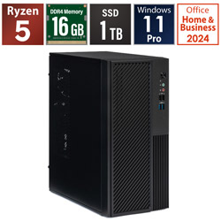 STORM �f�X�N�g�b�v�p�\�R�� SB340G16G1TDOP �mWindows11 Pro /AMD Ryzen5 /�������F16GB /SSD�F1TB /Office�n