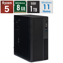 STORM �f�X�N�g�b�v�p�\�R�� SB340G8G1TH �mWindows11 Home /AMD Ryzen5 /�������F8GB /SSD�F1TB�n