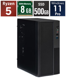 STORM �f�X�N�g�b�v�p�\�R�� SB340G8G5GDP �mWindows11 Pro /AMD Ryzen5 /�������F8GB /SSD�F500GB�n