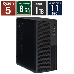 STORM �f�X�N�g�b�v�p�\�R�� SB340G8G1TDP �mWindows11 Pro /AMD Ryzen5 /�������F8GB /SSD�F1TB�n