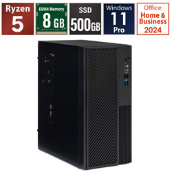 STORM �f�X�N�g�b�v�p�\�R�� SB340G8G5GDOP �mWindows11 Pro /AMD Ryzen5 /�������F8GB /SSD�F500GB /Office HomeandBusiness�n