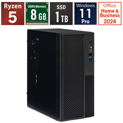 STORM �f�X�N�g�b�v�p�\�R�� SB340G8G1TDOP �mWindows11 Pro /AMD Ryzen5 /�������F8GB /SSD�F1TB /Office HomeandBusiness�n