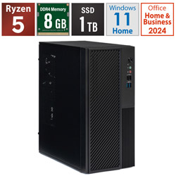 STORM �f�X�N�g�b�v�p�\�R�� SB340G8G1TDOH �mWindows11 Home /AMD Ryzen5 /�������F8GB /SSD�F1TB /Office HomeandBusiness�n