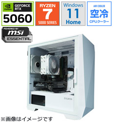 OZgaming �Q�[�~���O�f�X�N�g�b�v�p�\�R�� Z1W-R57x-5060V4 [RTX5060]