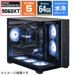 STORM �Q�[�~���O�f�X�N�g�b�v�p�\�R�� SGL275F96XTH64G1BH [RX9060XT 16GB]