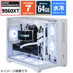 STORM �Q�[�~���O�f�X�N�g�b�v�p�\�R�� SGL298XD96XTH64G1WH [RX9060XT 16GB]