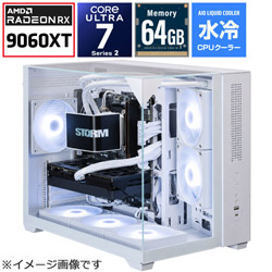 STORM �Q�[�~���O�f�X�N�g�b�v�p�\�R�� SGL227K96XTH64G1WH [RX9060XT 16GB]