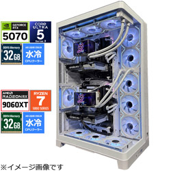 OZgaming �Q�[�~���O�f�X�N�g�b�v�p�\�R�� CAPOX-WH-250KP70-R58XD60XT [RTX5070] RX9060 XT]