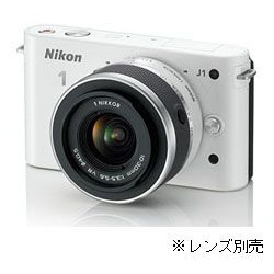 中古】Nikon 1 J1 ボディ (1010万画素／ホワイト) [2133040647923