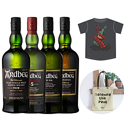 アードベッグ・デー特製 Tシャツ&トートバッグ付き!! アードベッグ 4種飲み比べセット 700ml 4本【ウイスキー】