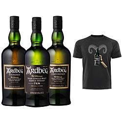アードベッグデー 特製Tシャツ付き 10年&コリーヴレッカン&ウーガダール飲み比べセット 700ml 3本【ウイスキー】