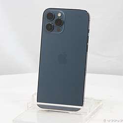 中古】iPhone12 Pro Max 256GB パシフィックブルー MGD23J／A SIM