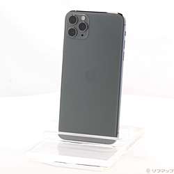 中古】iPhone11 Pro Max 64GB ミッドナイトグリーン MWHH2J／A SIM