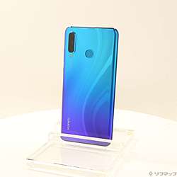 中古】HUAWEI P30 lite 64GB ミッドナイトブラック MAR-LX2J SIMフリー