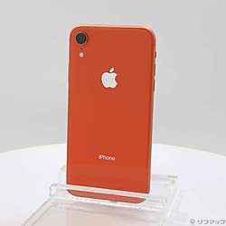 中古】iPhoneXR 64GB コーラル MT0A2J／A SIMフリー [2133044215456