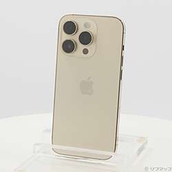 中古】セール対象品 iPhone14 Pro 256GB ゴールド MQ173J／A SIMフリー