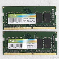 SP016GBSFU320B22 16GB 8GB×2枚組