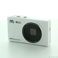 写真用4Kデジタルカメラ 44MP 16Xデジタルズームオートフォーカス ポケットコンパクトカメラ 白