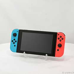 〔展示品〕 Nintendo Switch Joy-Con (L) ネオンブルー／ (R) ネオンレッド (2019年8月モデル)