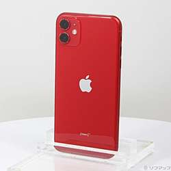 『iPhone11 RED 128GB 』中古 Apple iPhone 11 レッド赤128GB SIMフリー箱付き