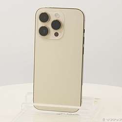 中古】iPhone14 Pro 128GB ゴールド MQ073J／A SIMフリー  