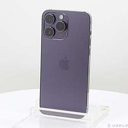 中古】iPhone14 Pro Max 512GB ディープパープル MQ9J3J／A SIM
