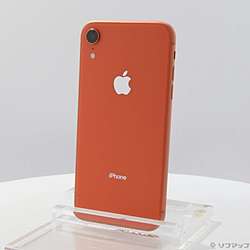 中古】iPhoneXR 64GB コーラル MT0A2J／A SIMフリー