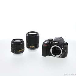 NIKON D3300 ダブルズームキット2 ブラック (2410万画素／SDXC)