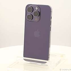中古】iPhone14 Pro 128GB ディープパープル MQ0F3J／A SIMフリー